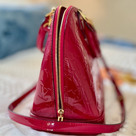 Authentic Louis Vuitton Monogram Vernis Alma Satchel - Picture 9 of 16
